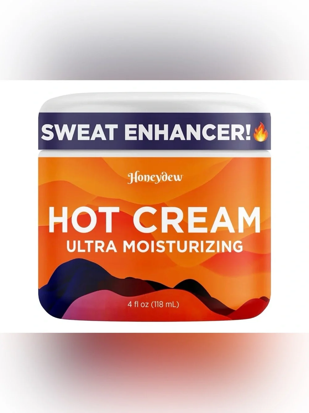 Honeydew Hot Cream Hydrating Body Cream Tighter-Looking Skin 4 oz All Skin Types